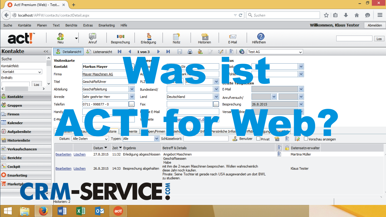 Was ist ACT! for Web?